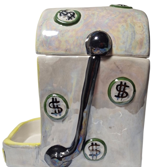 2004 Lefton 2 Piece Lidded Ceramic Candy Dispenser - Picture 5 of 8